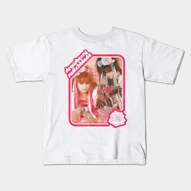 Strawberry Switchblade Kids T-Shirt by darklordpug
